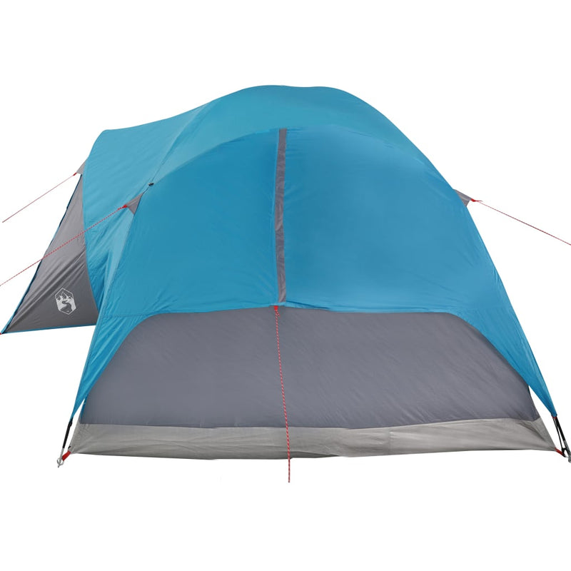 Campingzelt 8 Personen Blau 360x430x195 cm 190T Taft