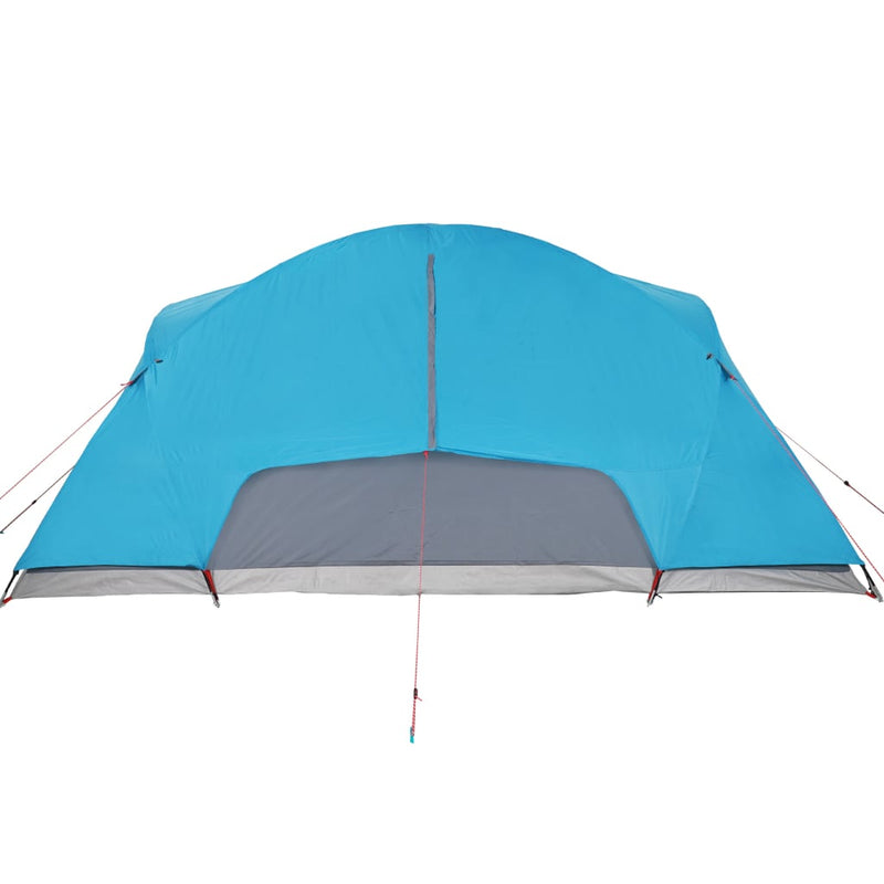 Campingzelt 8 Personen Blau 360x430x195 cm 190T Taft