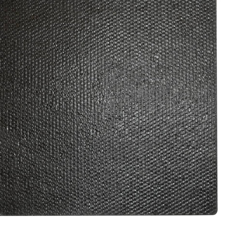Fußmatte Schwarz 80x100 cm Kokosfaser Getuftet