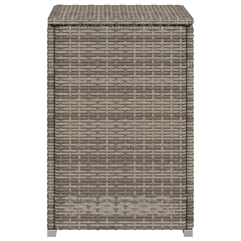 Propan-Tank-Verstecktisch Grau 40x40x60 cm Poly Rattan