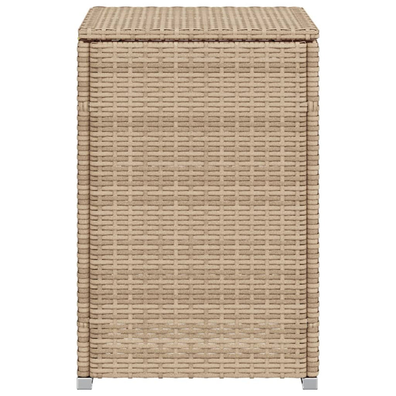 Propan-Tank-Verstecktisch Beige 40x40x60 cm Poly Rattan