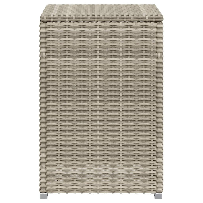 Propan-Tank-Verstecktisch Hellgrau 40x40x60 cm Poly Rattan