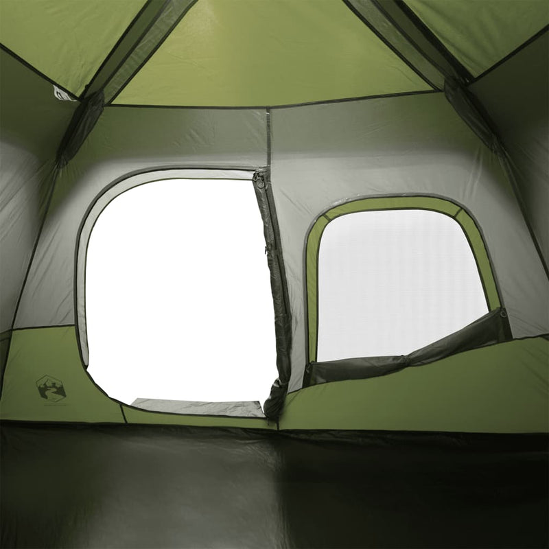 Campingzelt 6 Personen Grün 344x282x192 cm