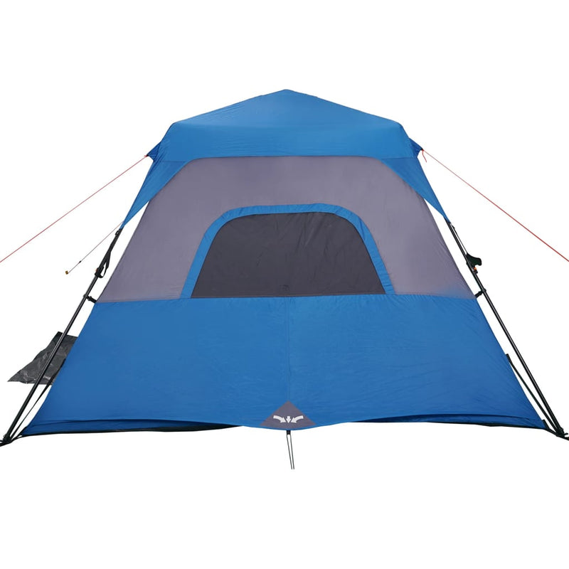 Campingzelt 6 Personen Blau 344x282x192 cm