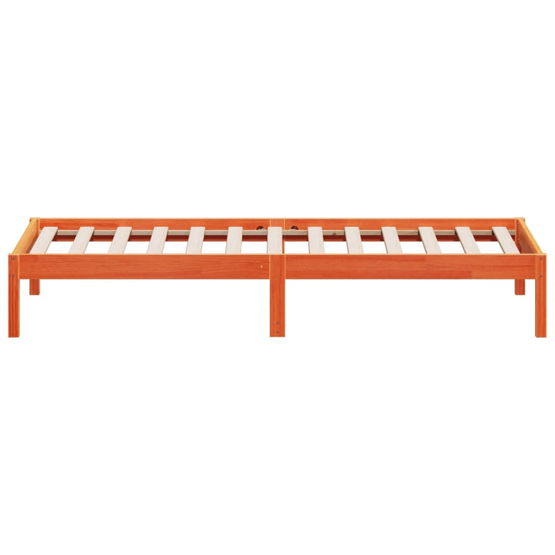 Tagesbett Wachsbraun 90x200 cm Massivholz Kiefer