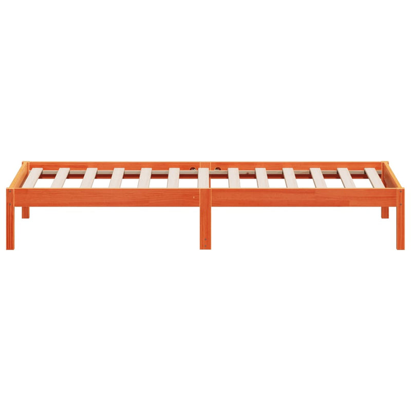 Tagesbett Wachsbraun 80x200 cm Massivholz Kiefer