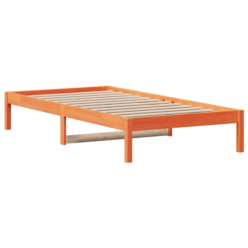 Tagesbett Wachsbraun 80x200 cm Massivholz Kiefer