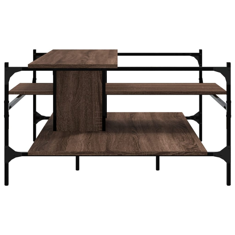 Couchtisch Braun Eichen-Optik 100x100x48,5 cm Holzwerkstoff