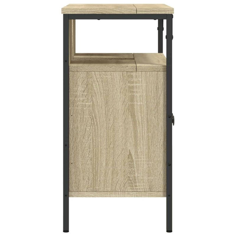 Waschbeckenunterschrank Sonoma-Eiche 60x30x60 cm Holzwerkstoff