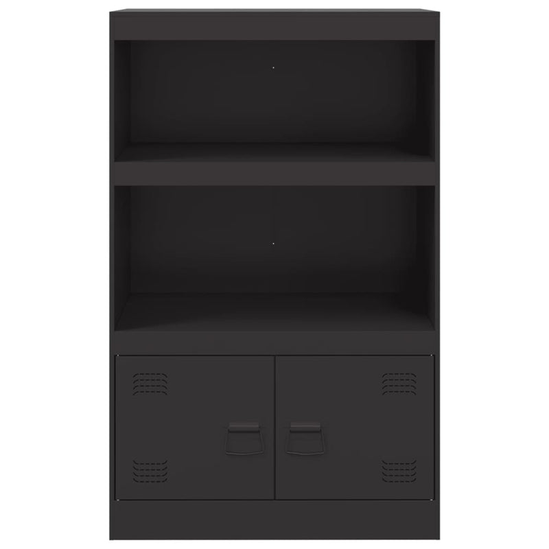 Sideboard Schwarz 67x39x107 cm Stahl