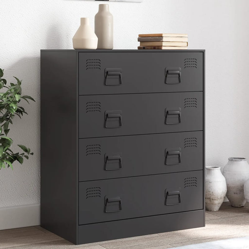 Sideboard Schwarz 67x39x83 cm Stahl