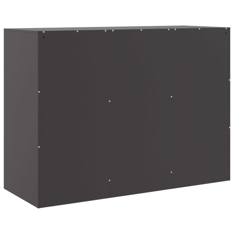 Sideboard Schwarz 99x39x73 cm Stahl