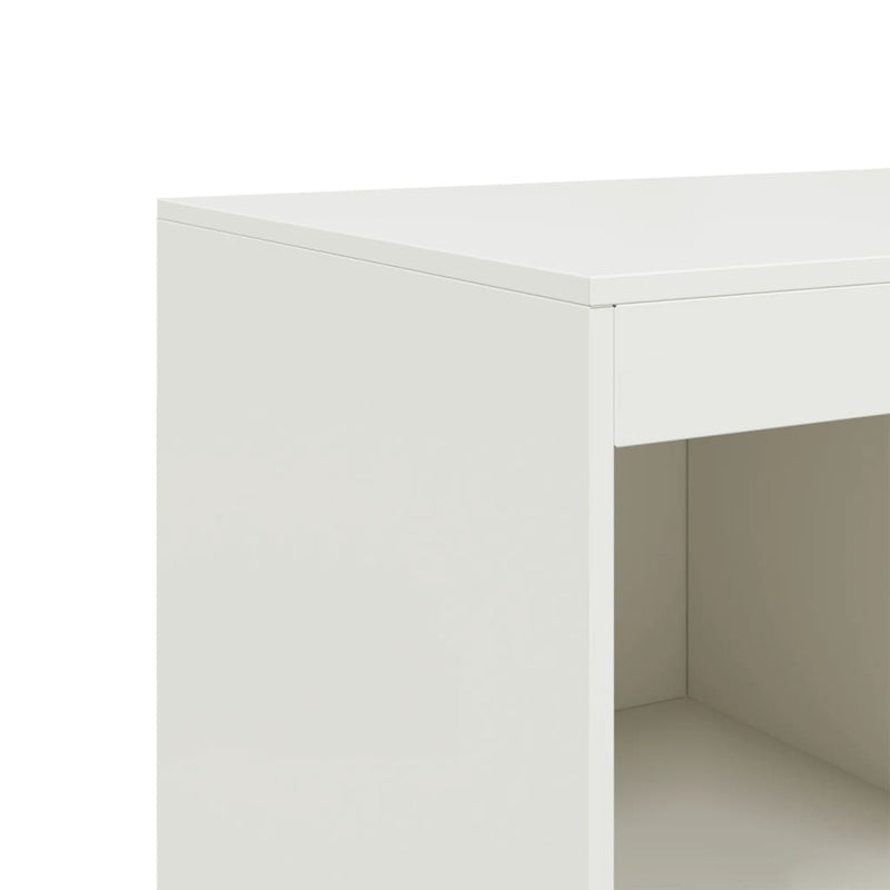 Highboard Weiß 67x39x95 cm Stahl