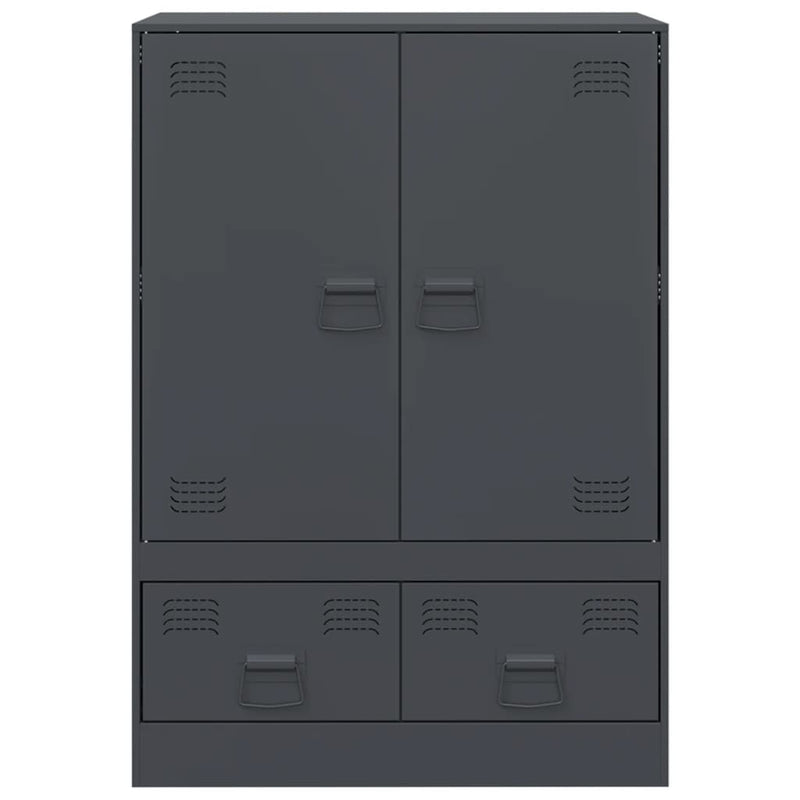 Highboard Anthrazit 67x39x95 cm Stahl