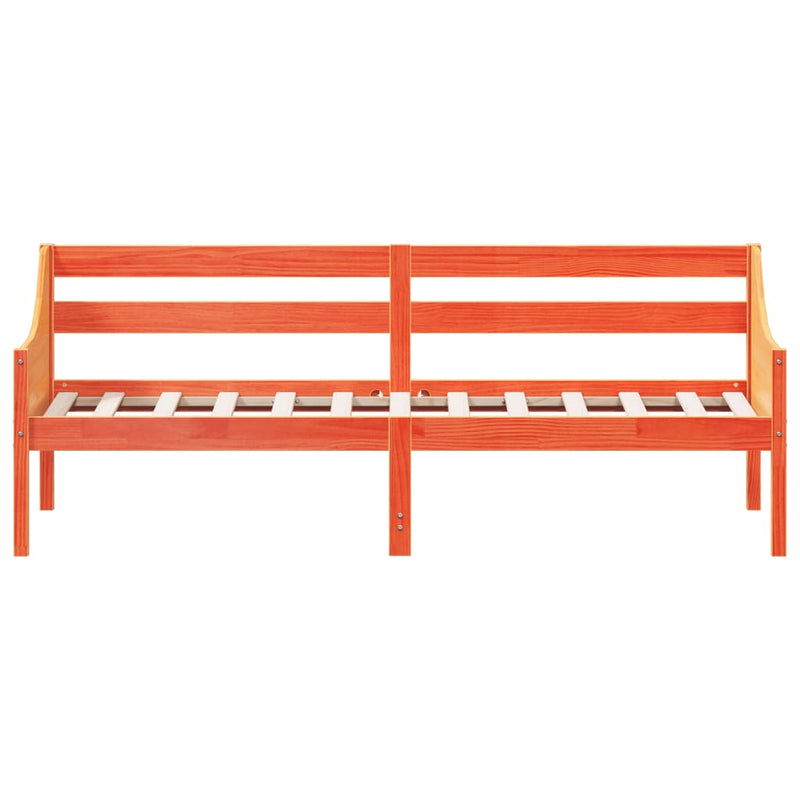 Tagesbett Wachsbraun 80x200 cm Massivholz Kiefer