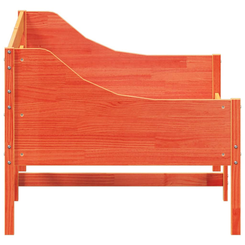 Tagesbett Wachsbraun 80x200 cm Massivholz Kiefer