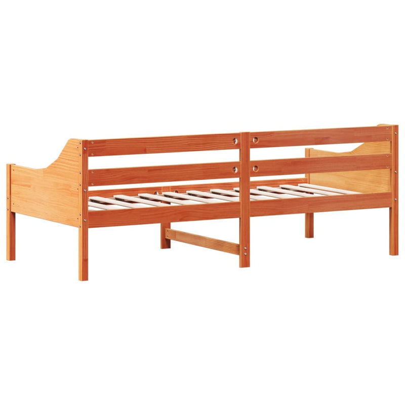 Tagesbett Wachsbraun 80x200 cm Massivholz Kiefer
