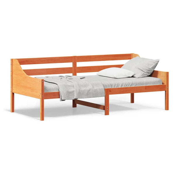 Tagesbett Wachsbraun 80x200 cm Massivholz Kiefer