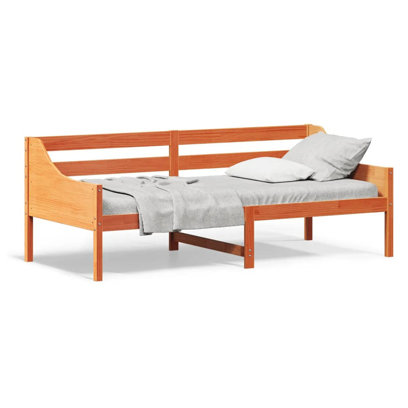 Tagesbett Wachsbraun 80x200 cm Massivholz Kiefer