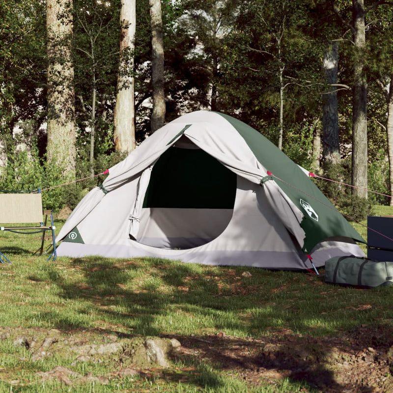 Kuppel-Campingzelt 2 Personen Grün Wasserdicht