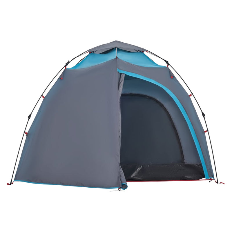 Kuppel-Campingzelt 4 Personen Blau Quick Release