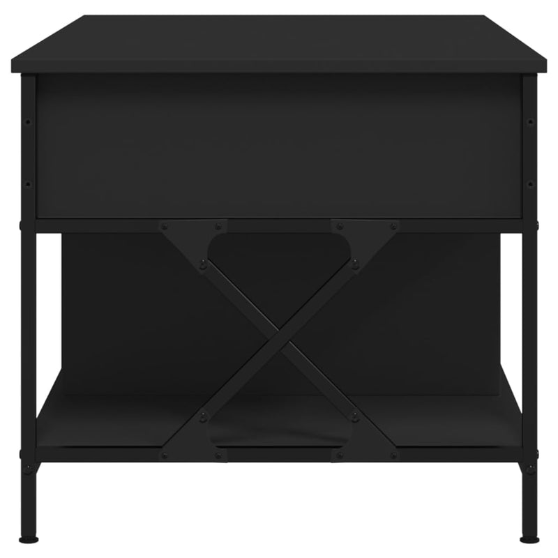 Couchtisch Schwarz 100x55x50 cm Holzwerkstoff und Metall