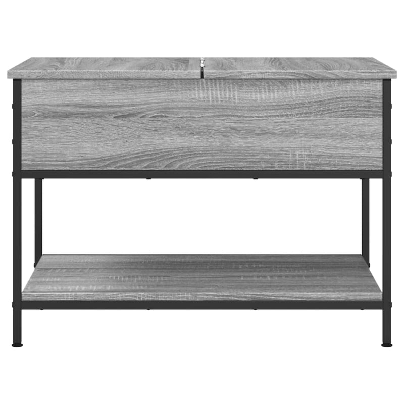 Couchtisch Grau Sonoma 70x50x50 cm Holzwerkstoff und Metall