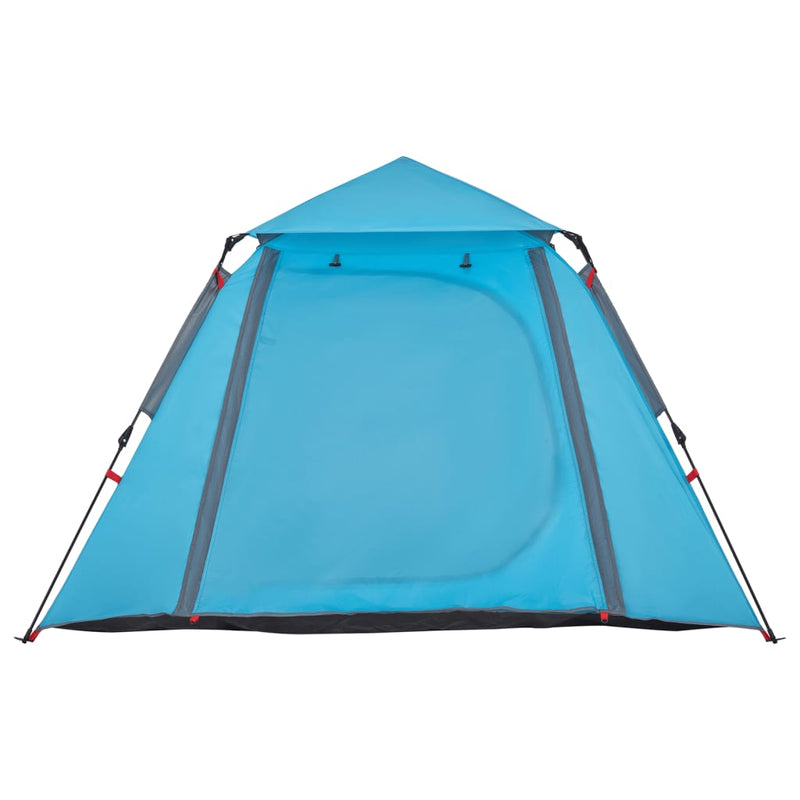 Kuppel-Campingzelt 4 Personen Blau Quick Release