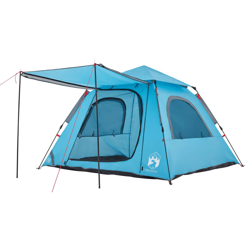 Kuppel-Campingzelt 4 Personen Blau Quick Release