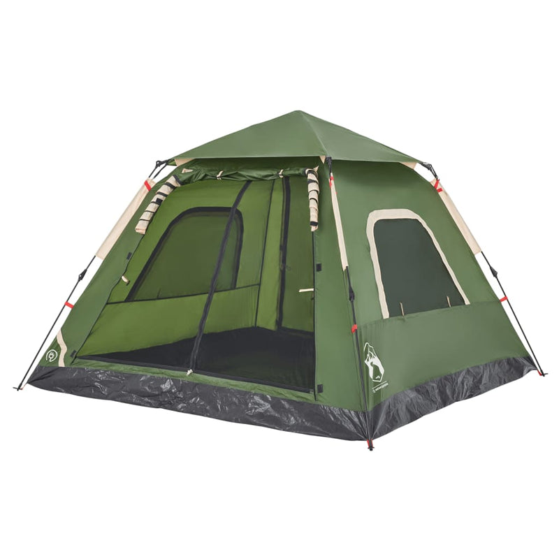 Kuppel-Campingzelt 5 Personen Grün Quick Release