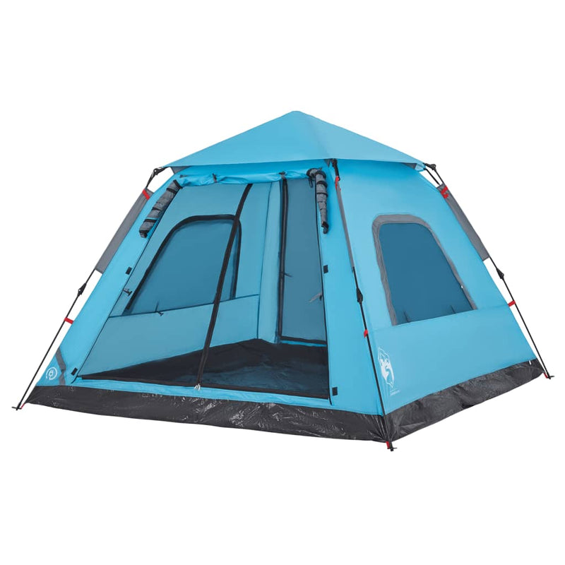 Kuppel-Campingzelt 5 Personen Blau Quick Release