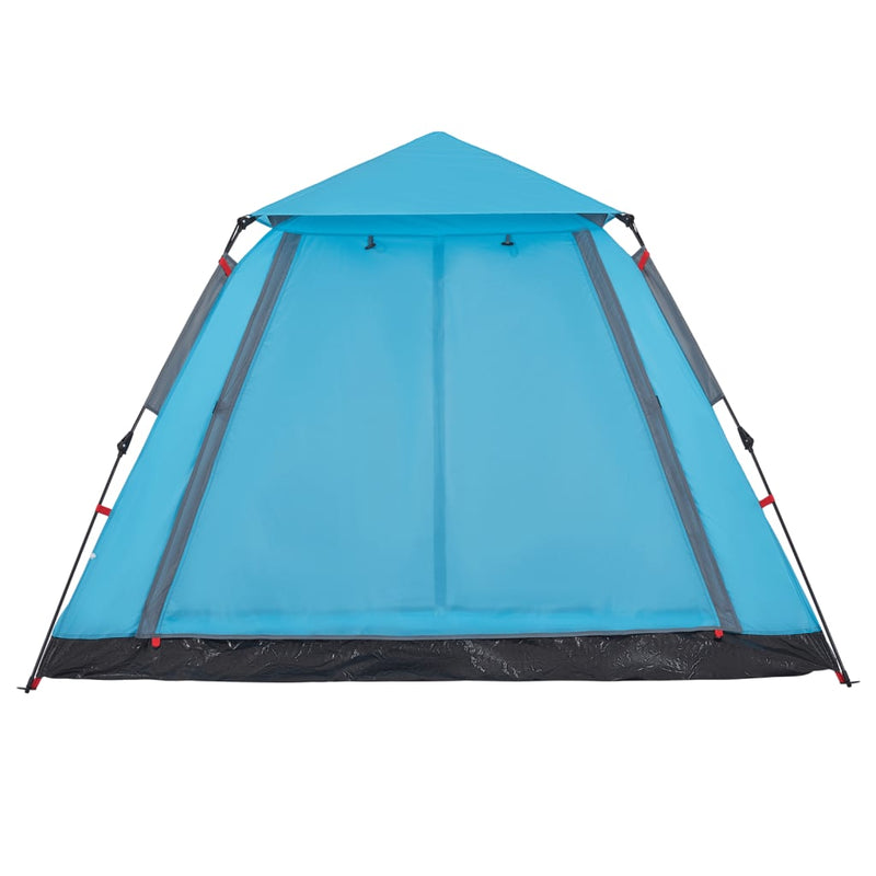 Kuppel-Campingzelt 5 Personen Blau Quick Release