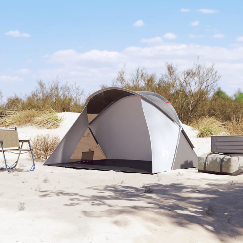 Strandzelt 2 Personen Grau Pop-Up Wasserdicht