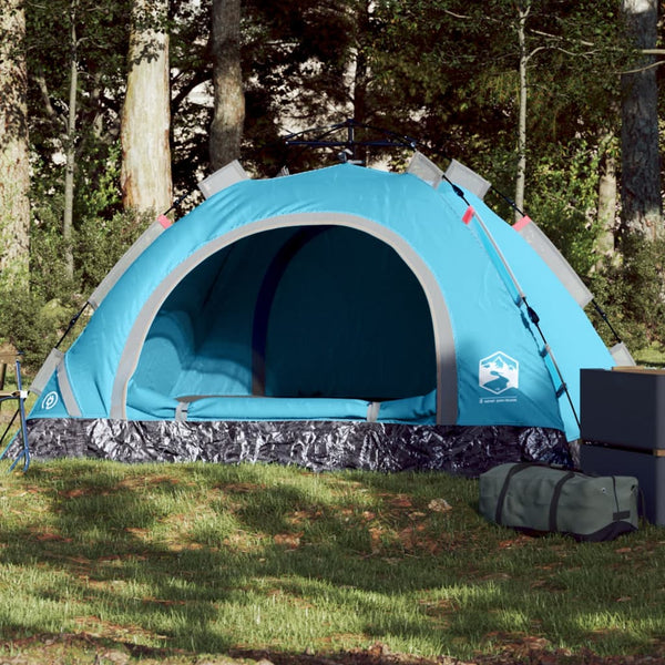 Campingzelt 2 Personen Blau Quick Release