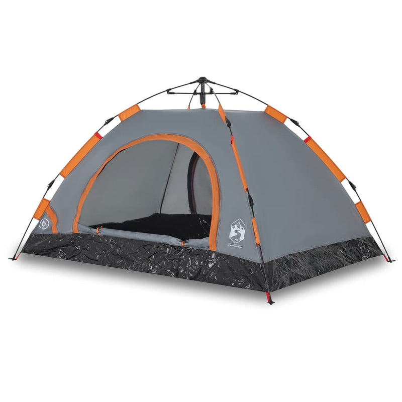 Campingzelt 2 Personen Grau Quick Release