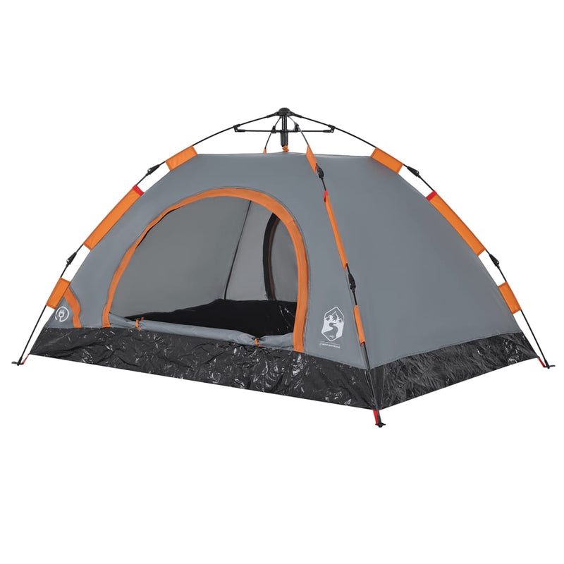 Campingzelt 2 Personen Grau Quick Release