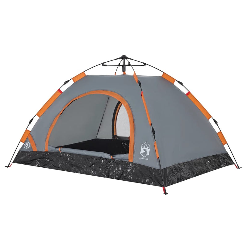 Campingzelt 2 Personen Grau Quick Release