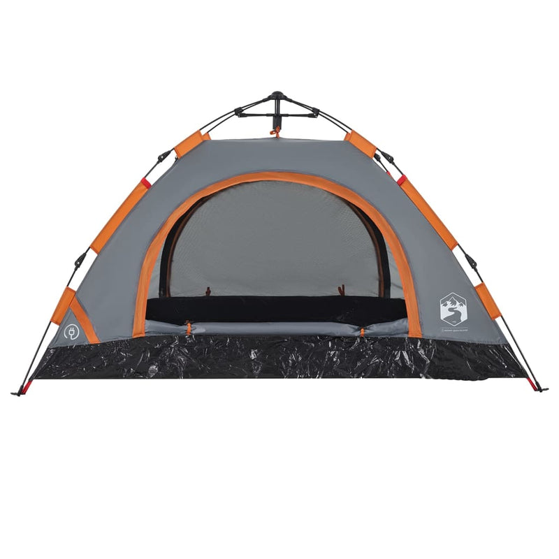 Campingzelt 2 Personen Grau Quick Release