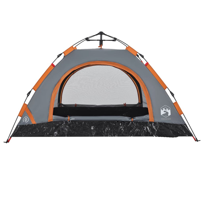 Campingzelt 2 Personen Grau Quick Release