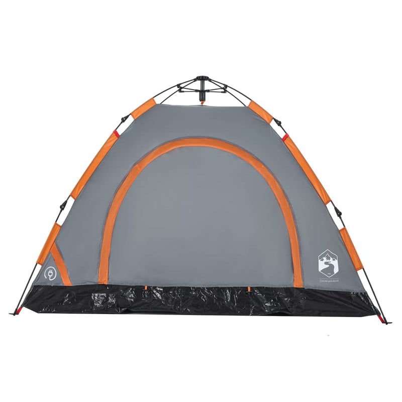 Campingzelt 3 Personen Orange Quick Release