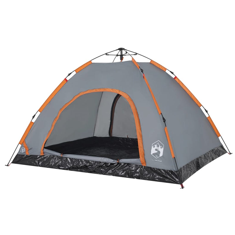 Campingzelt 4 Personen Orange Quick Release