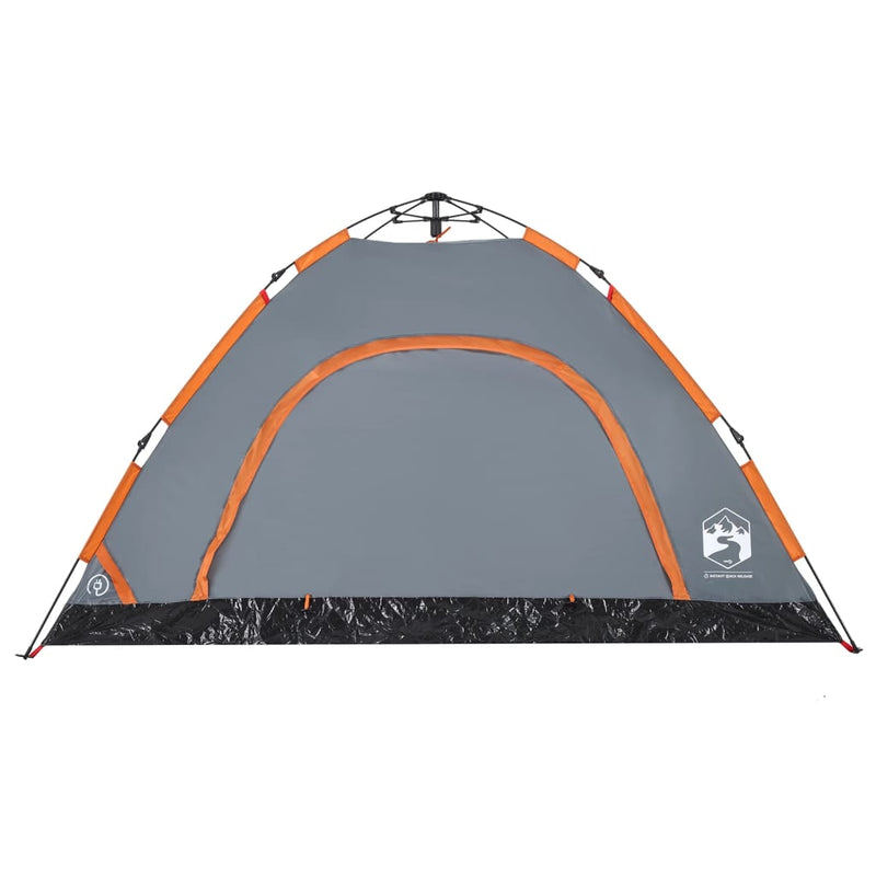 Campingzelt 4 Personen Orange Quick Release