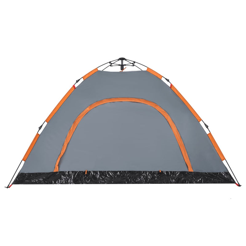 Campingzelt 4 Personen Orange Quick Release