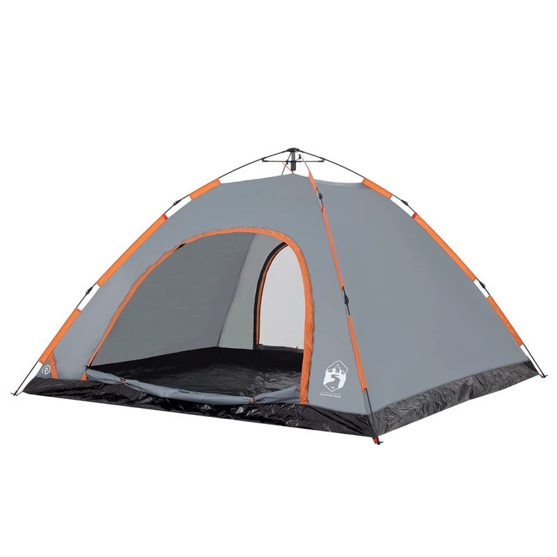 Campingzelt 5 Personen Grau Quick Release