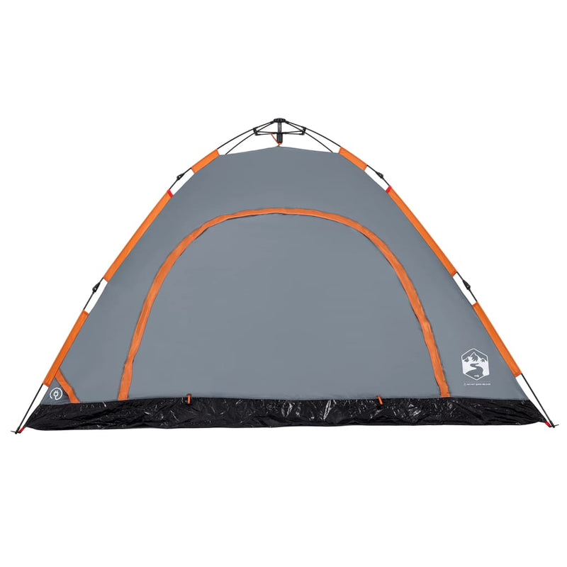 Campingzelt 5 Personen Grau Quick Release