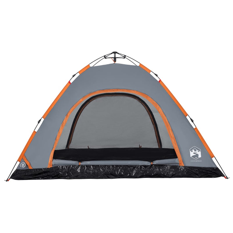 Campingzelt 5 Personen Grau Quick Release