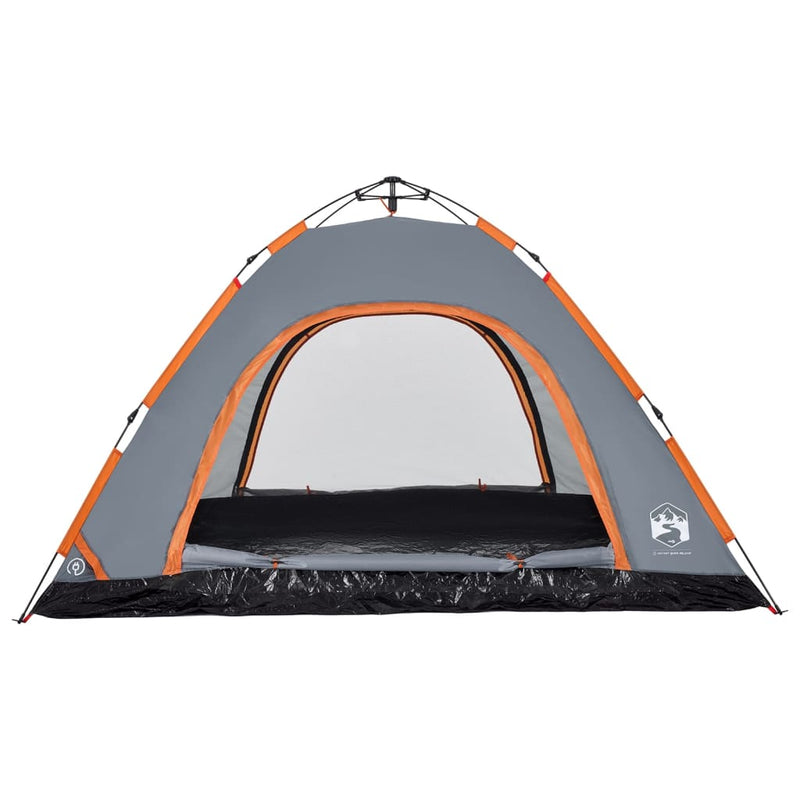 Campingzelt 5 Personen Grau Quick Release