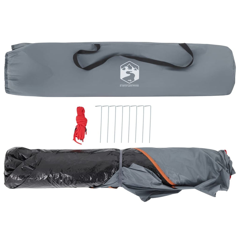 Campingzelt 5 Personen Grau Quick Release