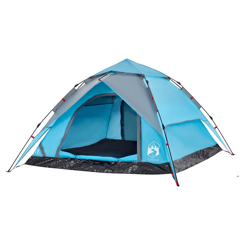 Kuppel-Campingzelt 4 Personen Blau Quick Release