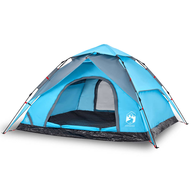 Kuppel-Campingzelt 5 Personen Blau Quick Release